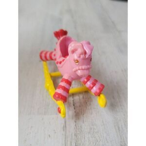 Pink baby rocking horse doll accessory toy figure